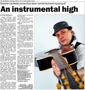 'An Instrumental High' - SN Weekly, May 5, 2011 (AUSTRALIA)
