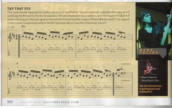 'Quick Licks' Guitar Player magazine, Holiday 2011 (USA)
