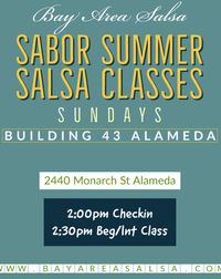 Alameda, CA: Bay Area Salsa's Sabor Sundays Salsa Class & Concert Series!