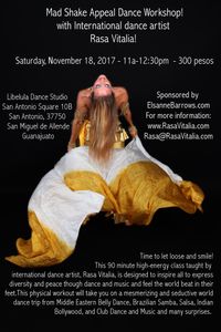 Rasa Vitalia's Mad Shake Appeal Dance Workshop!