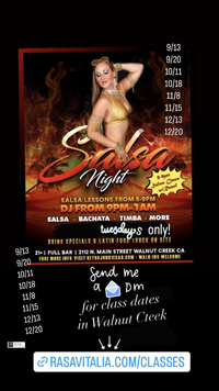 Walnut Creek, CA: Rasa Vitalia's Sexy Salsa Party Dance Class @ Retro Junkie Nightclub