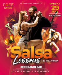 San Francisco, CA: Rasa Vitalia's Free Salsa Class @ DecoDance SF