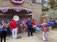 San Francisco, CA: Rasa Vitalia @ 4th of July Parade Grand Marshall with Saint Gabriels Celestial Brass Band
