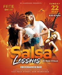 San Francisco, CA: Rasa Vitalia's Free Salsa Class @ DecoDance SF