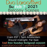 Duo Laroo/Byrd plays Sunday Feelgood Quarantaine Jazz