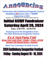 POSTPONED - Gatlinburg Songwriter Festival Benefit