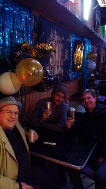 Mark and his buddies that were visiting Nashville from Michigan! Bobby's Idle Hour
