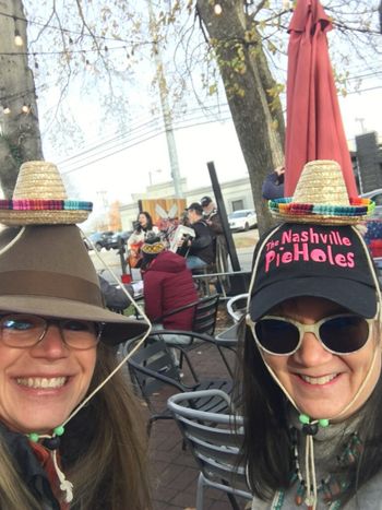 Girls Just wanna have fun! Love the black and hot pink! The sombreros are a nice touch!
