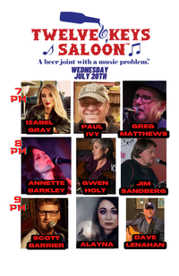 Twelve Keys Saloon Wednesday Writer's Rounds