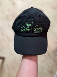 TDG Hat with Green Stitching 