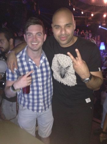When you end up in same VIP booth as Sidney Samson, Cancun - Mar 2015
