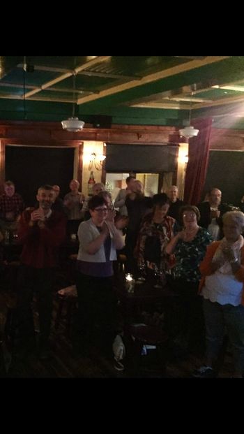 Standing ovation at J J Harlows, Roscommon Town
