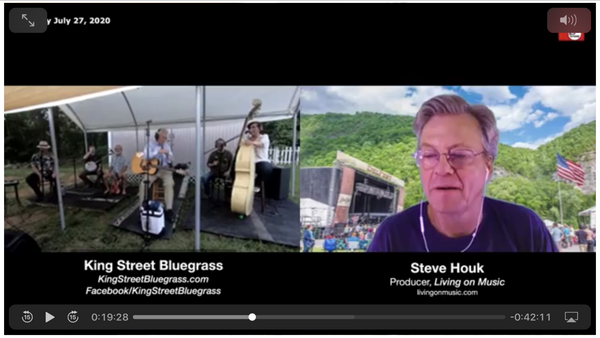 King Street Bluegrass interviewed on Zebra TV by celebrity Steve Houk on his Living On Music show!