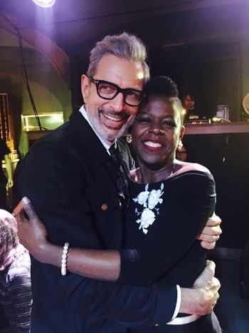 With Jeff Goldblum after the show at Rockwell
