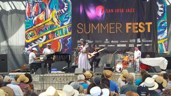 At San Jose Jazz Summerfest with Kermit Ruffins and The BBQ Swingers
