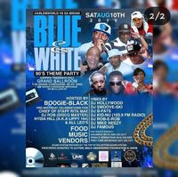 Charity Event Blue & White 90's Theme