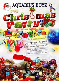 Free Christmas party for children with Autism and special needs