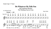 Do Whatever He Tells You Sheet Music/Guitar Vocal