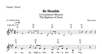 Be Humble Sheet Music/Guitar Vocal