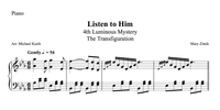 Listen To Him Piano Sheet Music