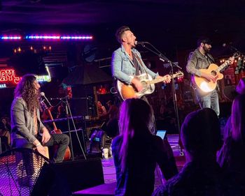 Andre performing with Nashville country artist, JD Shelburne at Cotton Eyed Joe in Knoxville, Tennessee
