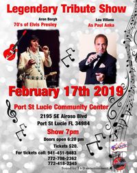 The Paul Anka Songbook Tribute Show - A Musicial Valentine Legendary Tribute Show - Elvis & Paul Anka