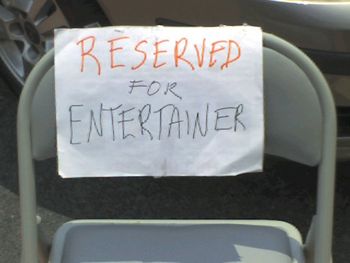 Lou's Reserved Parking Spot at one of the communities.
