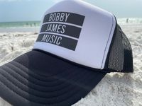 Black/White Foam Beach Trucker