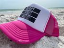 Pink/White Foam Beach Trucker