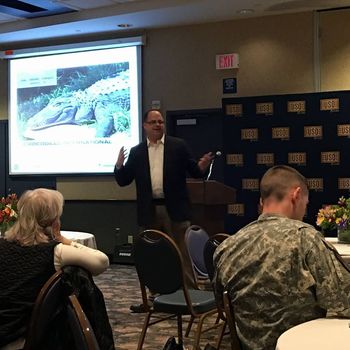 Tony teaching emotional resilience skills to the US Army at Fort Drum
