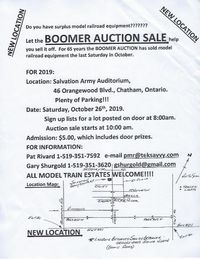 Chatham - "Boomers" Model Railroad Auction