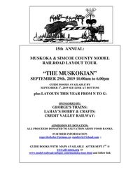 Muskoka & Simcoe County 15th  Annual Model Railroad Layout Tour