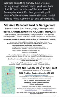 "Massive Railroad Yard & Garage Sale"