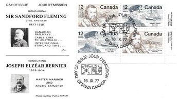 1977 FDC Sir Sandford Fleming
