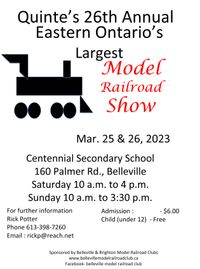 Quinte 26th Annual Model Railroad Show 