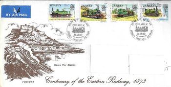 1973 FDC centenary of the railway
