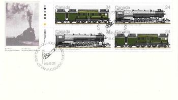1985 FDC Locomotives 34
