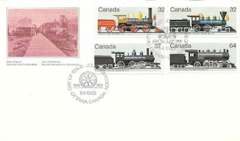 1984 FDC Locomotives 32 37 64
