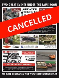Greater Toronto Train Show (formerly the Brampton Model Railway Show) CANCELLED