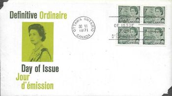 1971 FDC new definitive
