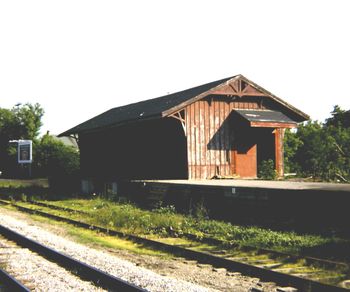 Brampton CPR freight shed ex CVR station?  1975 CC
