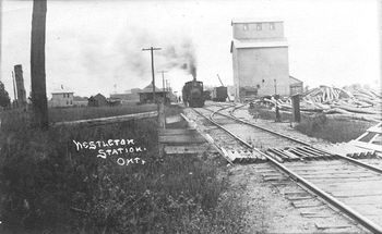 Nestleton Station, looking south. 1930s. Ross Gray Collection
