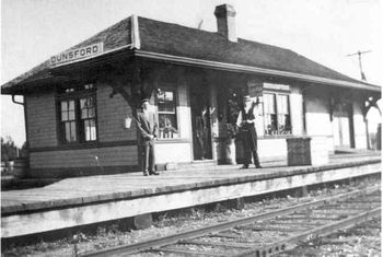 Dunsford station in the earler days. Looking north. Tony Bock Collection
