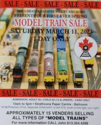 Greater Napanee Valley Railroad Model Train Sale