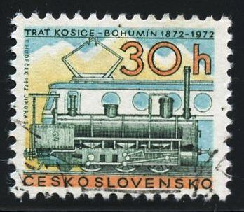 552 1972. Commemorating the 100th anniversary of the completion of the Košice–Bohumín Railway
