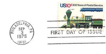 1975 FDC 200 years postal service Philadelphia
