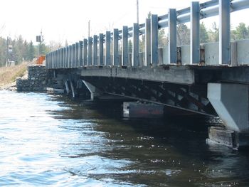 A close-up view of the swing bridge pedestal that is still in position, although the bridge has not moved for years. Now about to be replaced, because of concern for structural failure. In place for 104 years. 2008.
