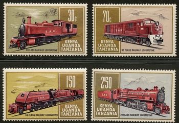 Kenya Uganda and Tanganyika 292-295 1971
