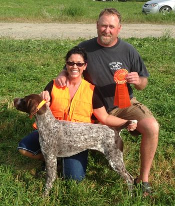 New JH title with Momma running her.  Thanks to JC for all the training and help.
