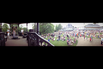 DisFUNKtional - Buxton Carnival Day 2013 Pavilion Gardens Band Stand to a crowd of over 2000
